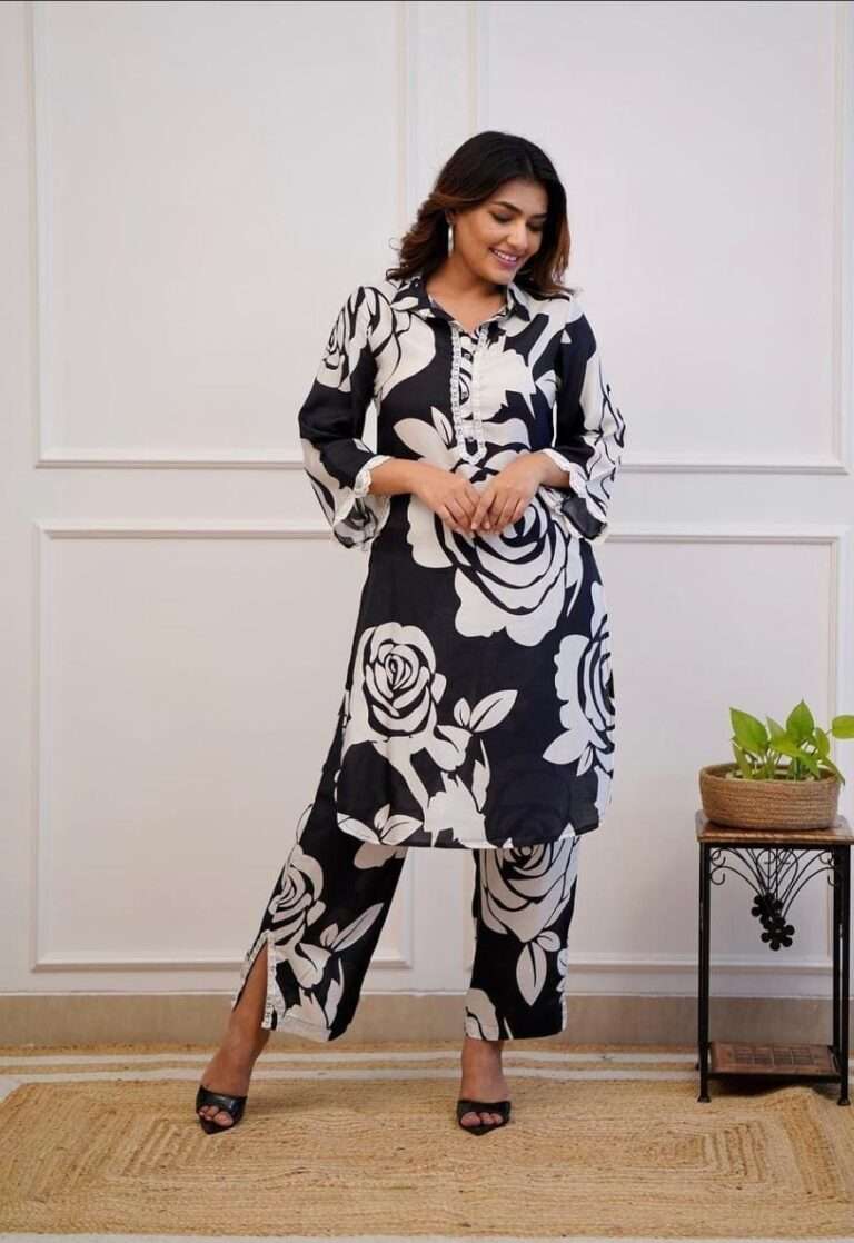 Beautiful jaipuri print cotton co-ord set