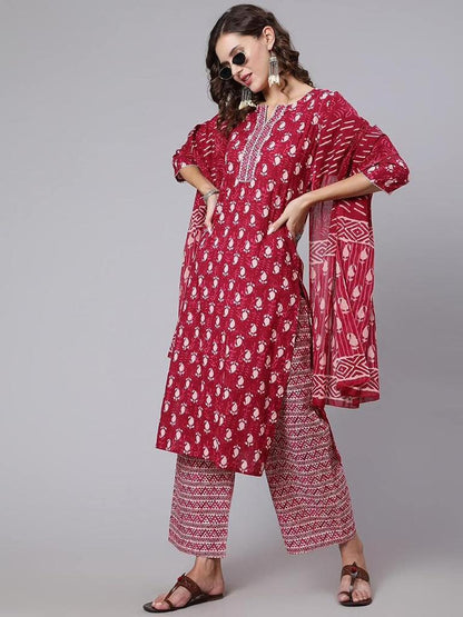 Pure cotton printed kurti set