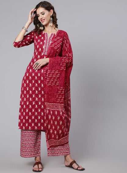 Pure cotton printed kurti set