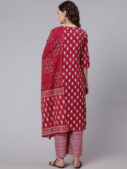 Pure cotton printed kurti set