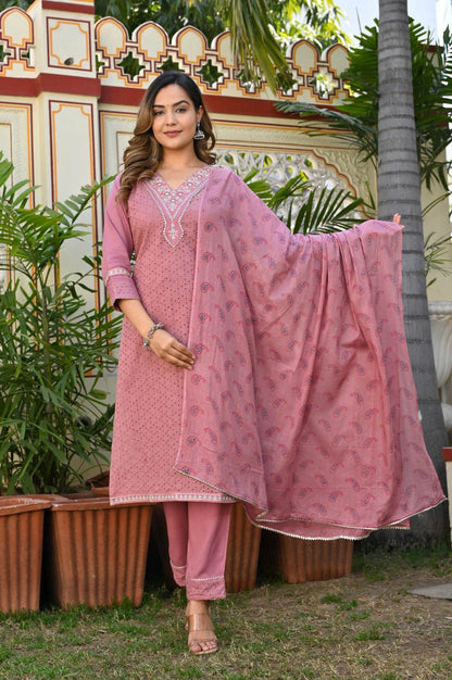 Authentic chikankari kurti set - Eraya