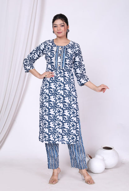 Beautiful cotton kurti set