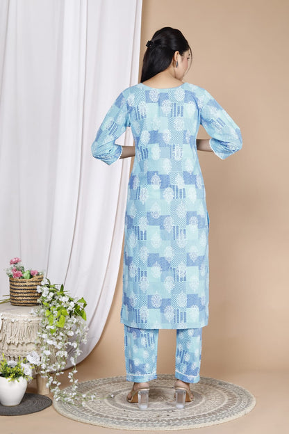 Beautiful printed kurti set