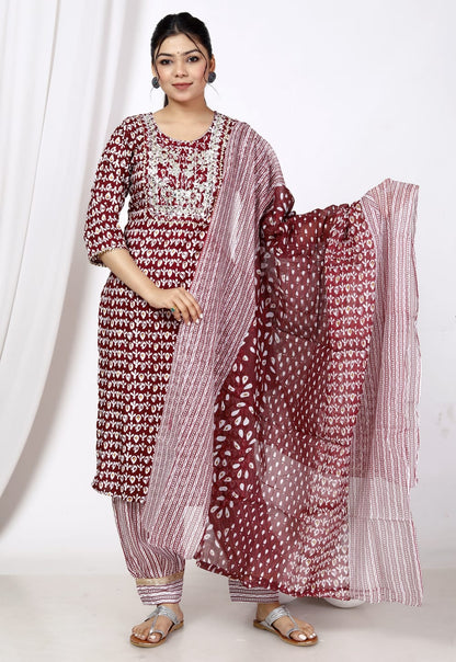 Beautiful afghani heavy suit set