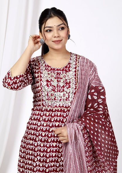 Beautiful afghani heavy suit set