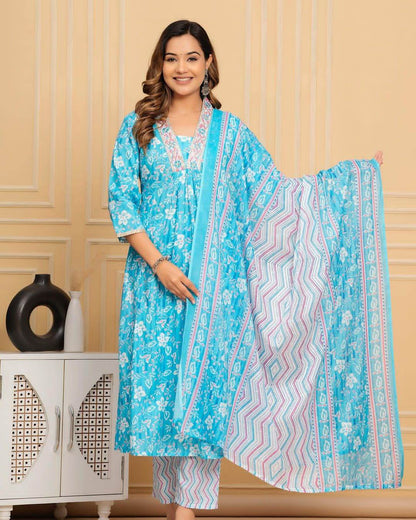 Elegant A-line kurti set - Eraya