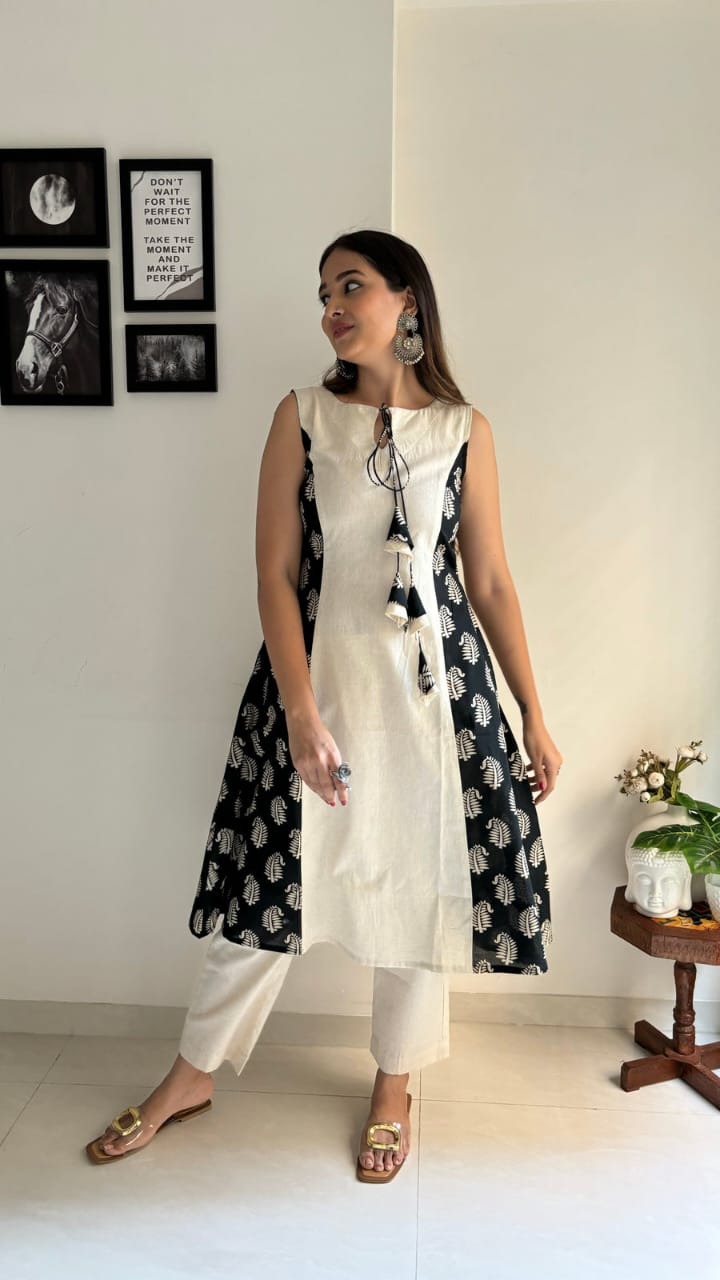 Summer special handloom cotton flex kurti set