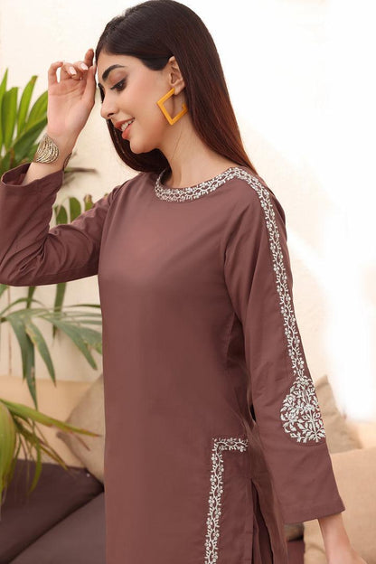 Premium rayon fabric straight kurti with pant