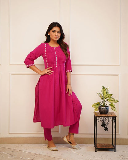 Rayon fabric office wear kurti-pant (5 colour options)