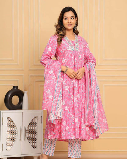 Elegant A-line kurti set - Eraya