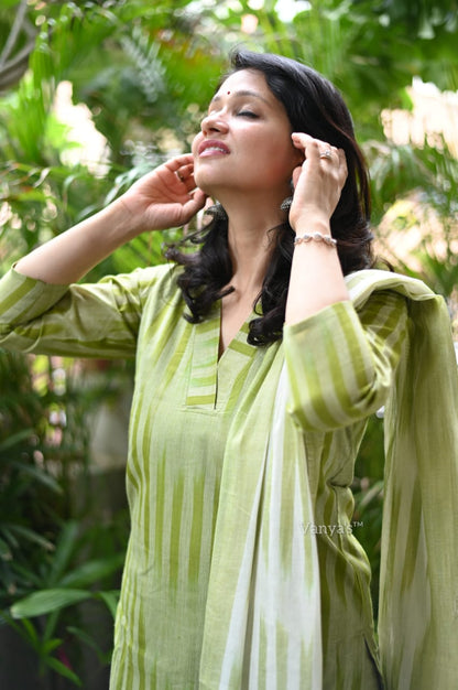 A south Indian elegance: premium south cotton kurta set- II