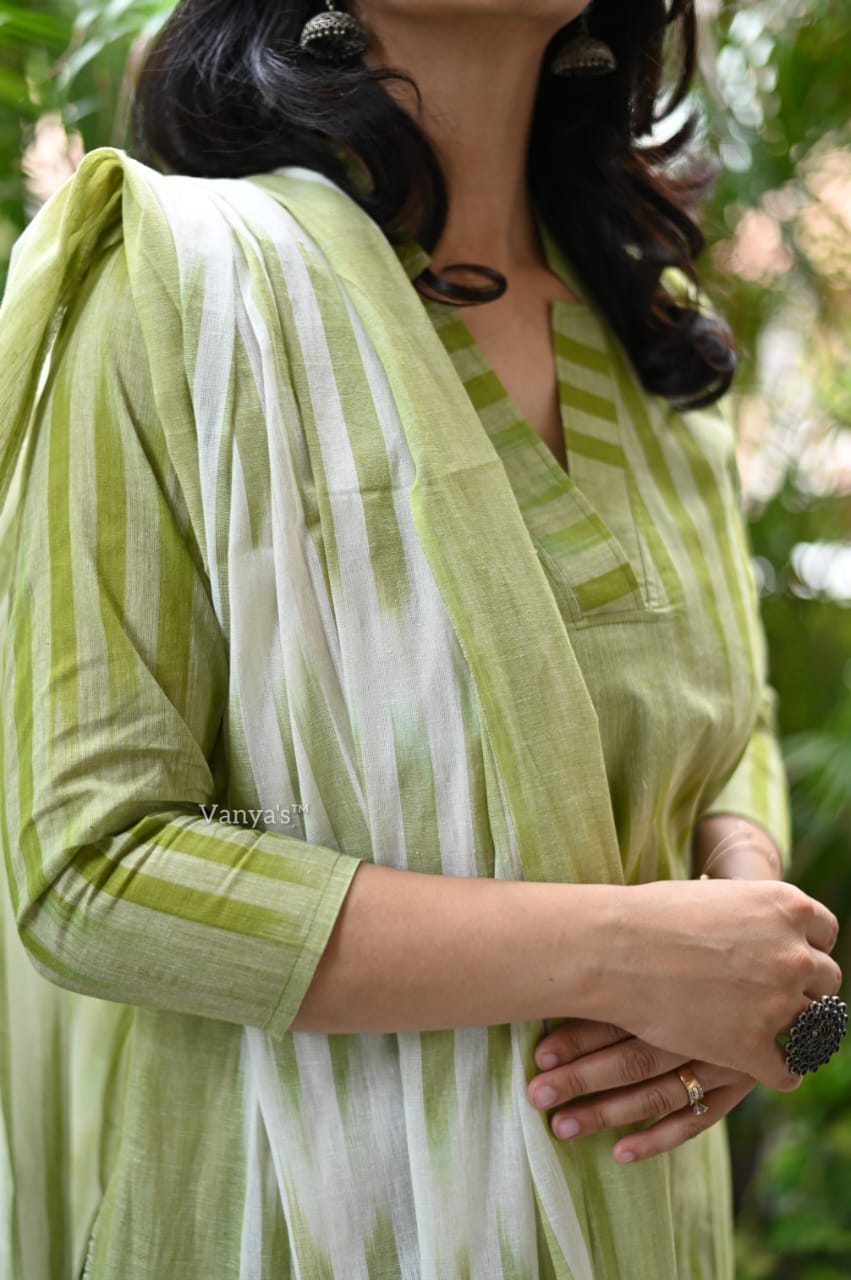 A south Indian elegance: premium south cotton kurta set- II