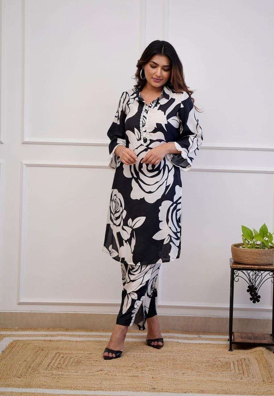 Beautiful jaipuri print cotton co-ord set